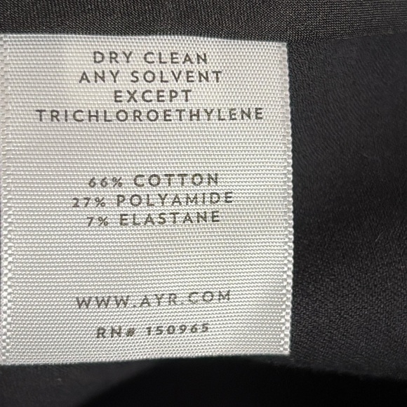 AYR The Sizzle Split Hem Pants in Classic Black - Size 2 - Picture 9 of 9